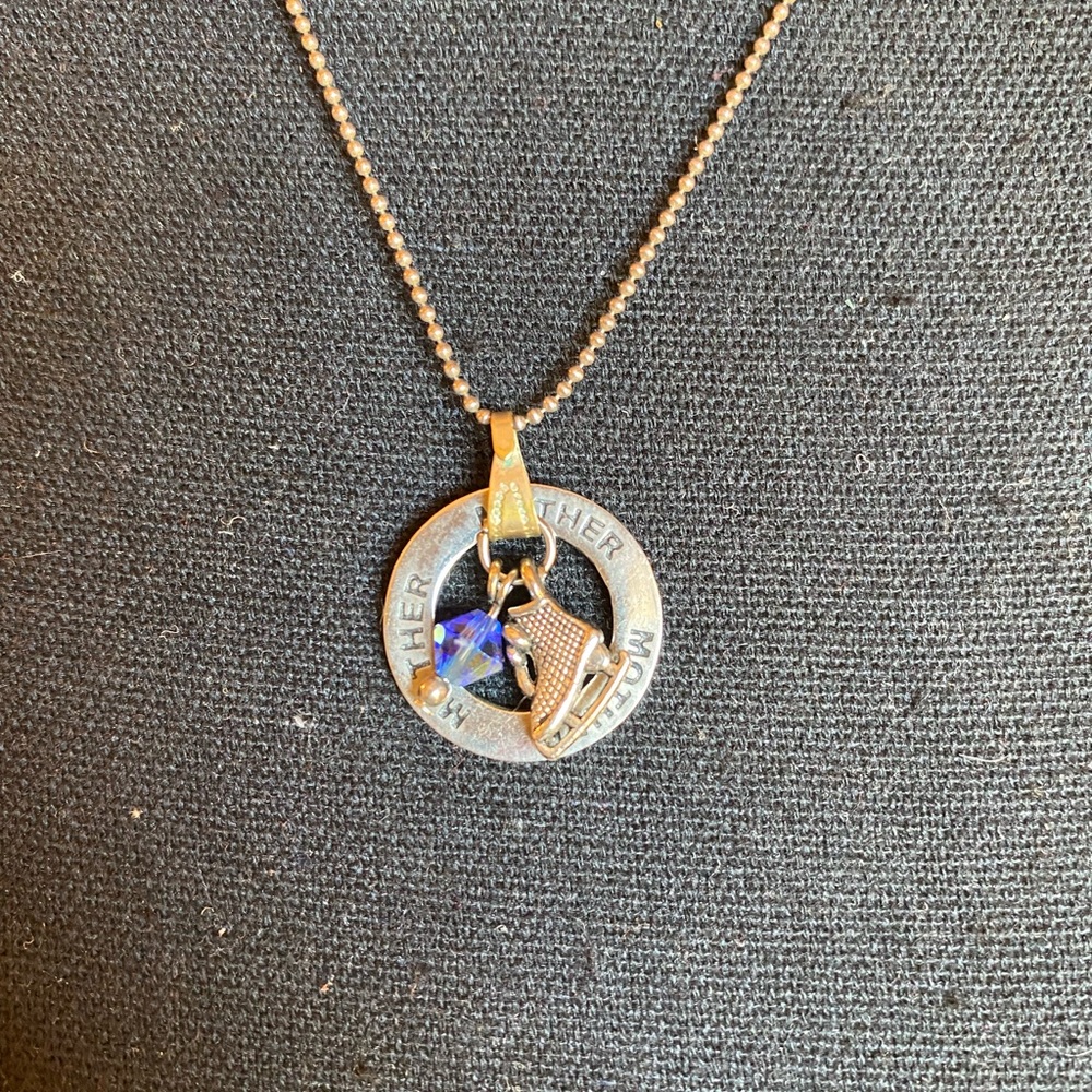 Gold and Silver Pendant Necklace